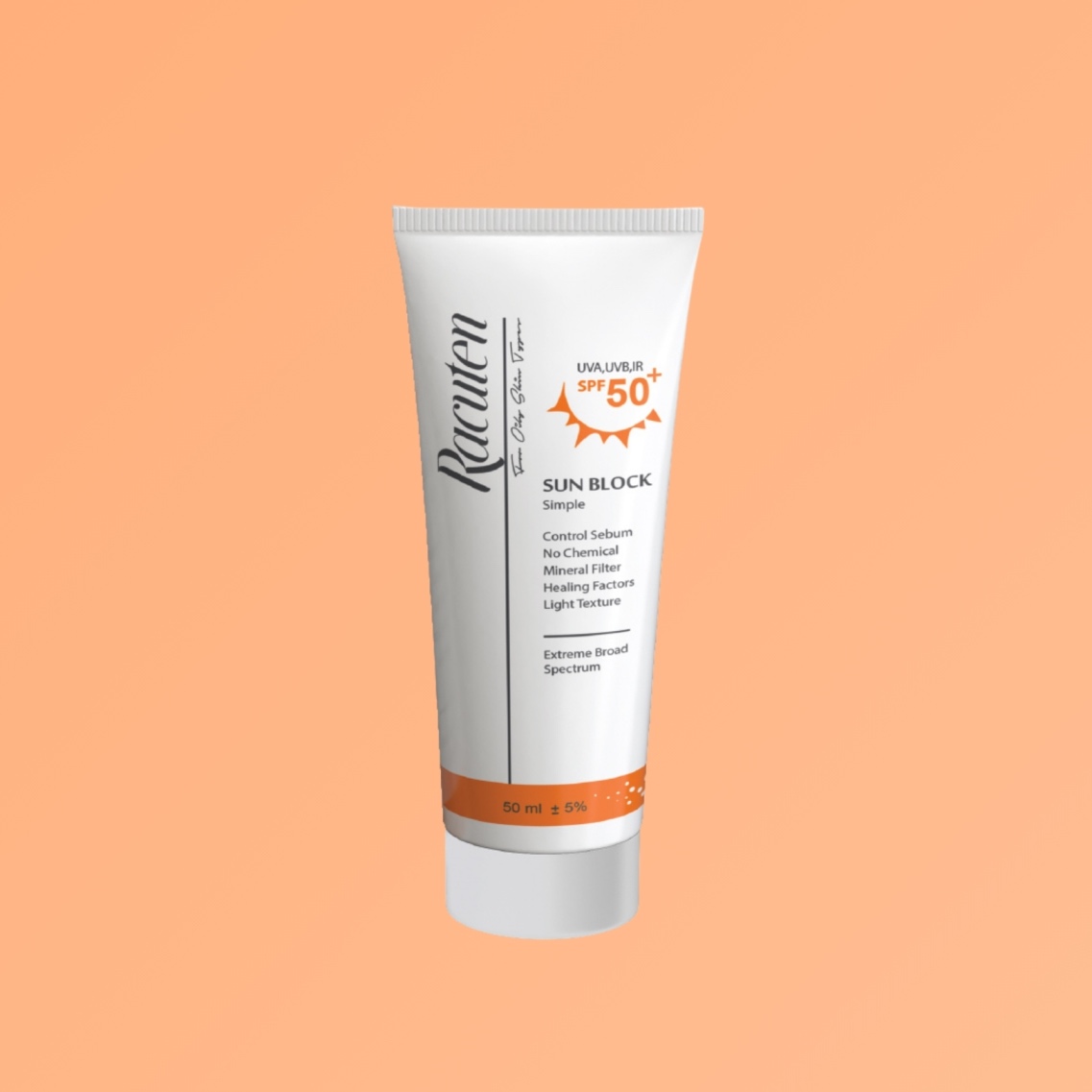 کرم ضد آفتاب بی رنگ SPF50 راکوتن